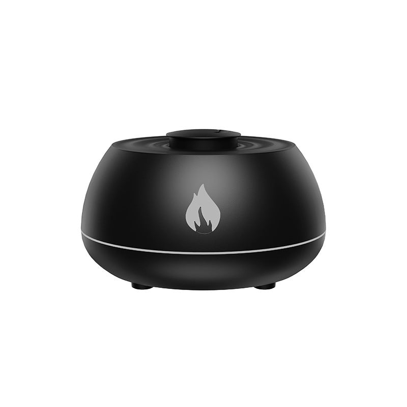 Flame Humidifier & Aromatherapy Diffuser with 7-Color LED Light, 130ML USB