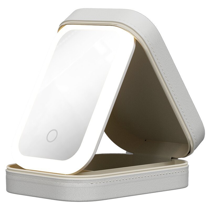 Jewelry Storage Box With LED Light Mirror  - Portable